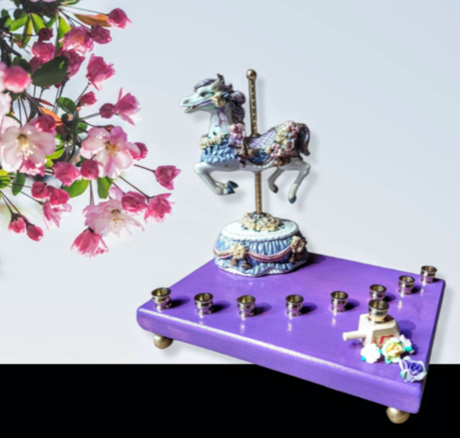 Musical Carousel Horse Menorah