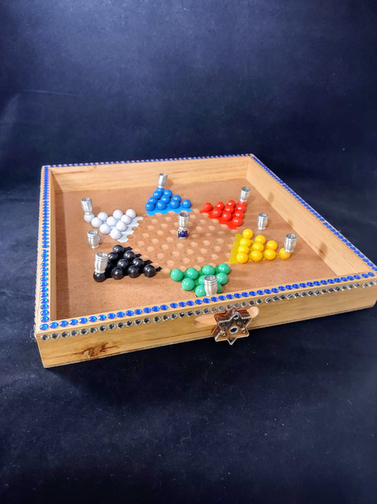 Vintage Chinese Checkers Menorah