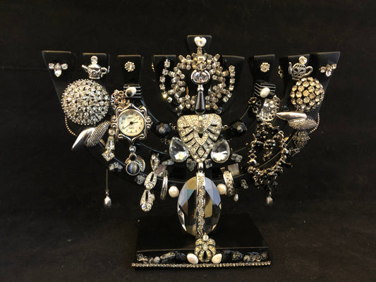 Vintage Bling Menorah