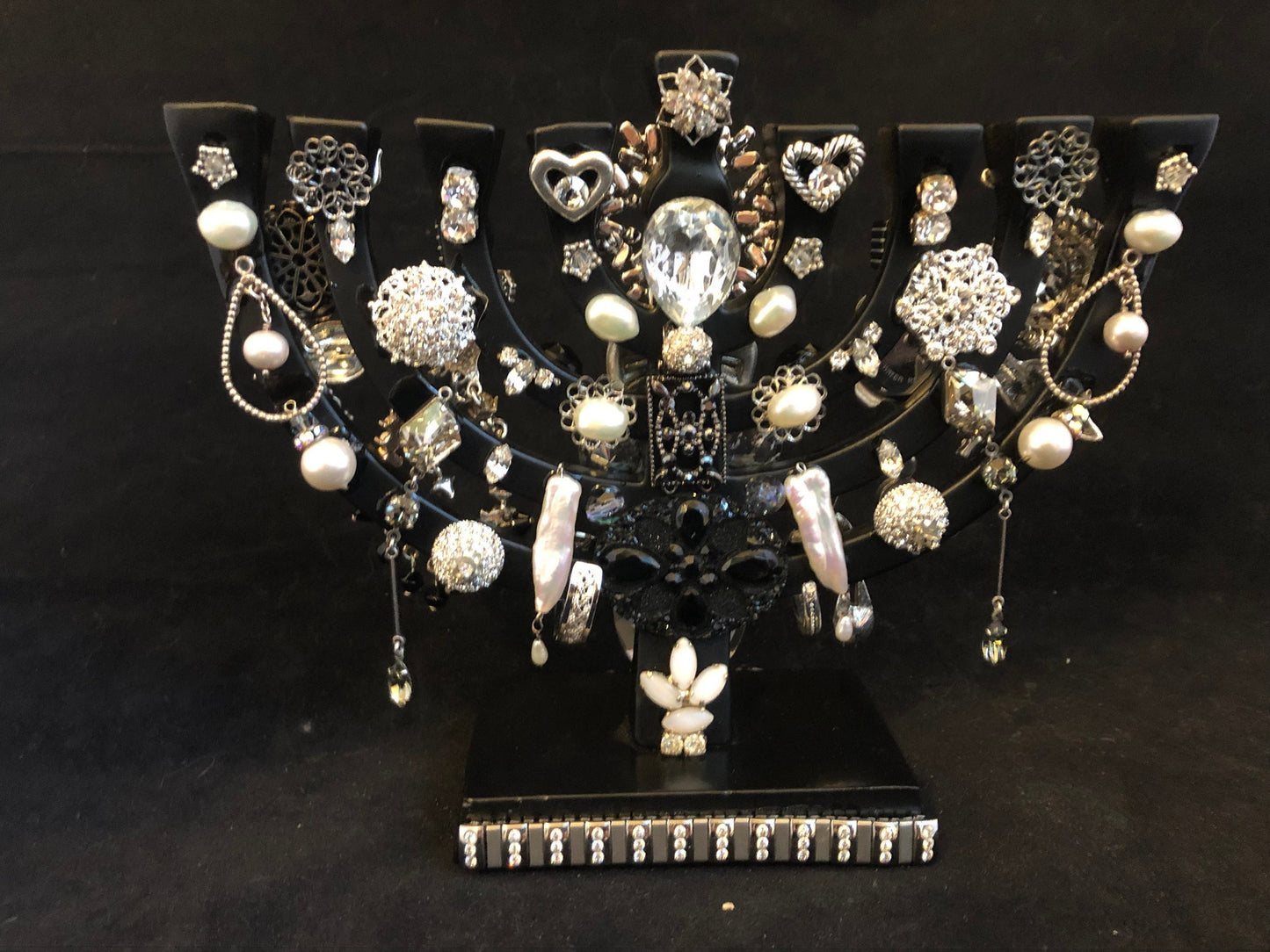 Vintage Bling Menorah