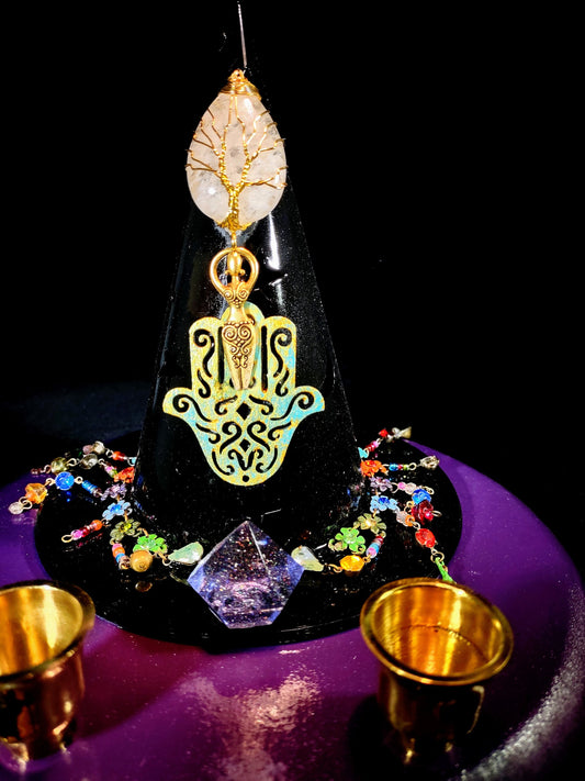 Witch Hat Shabbat Candle Holder