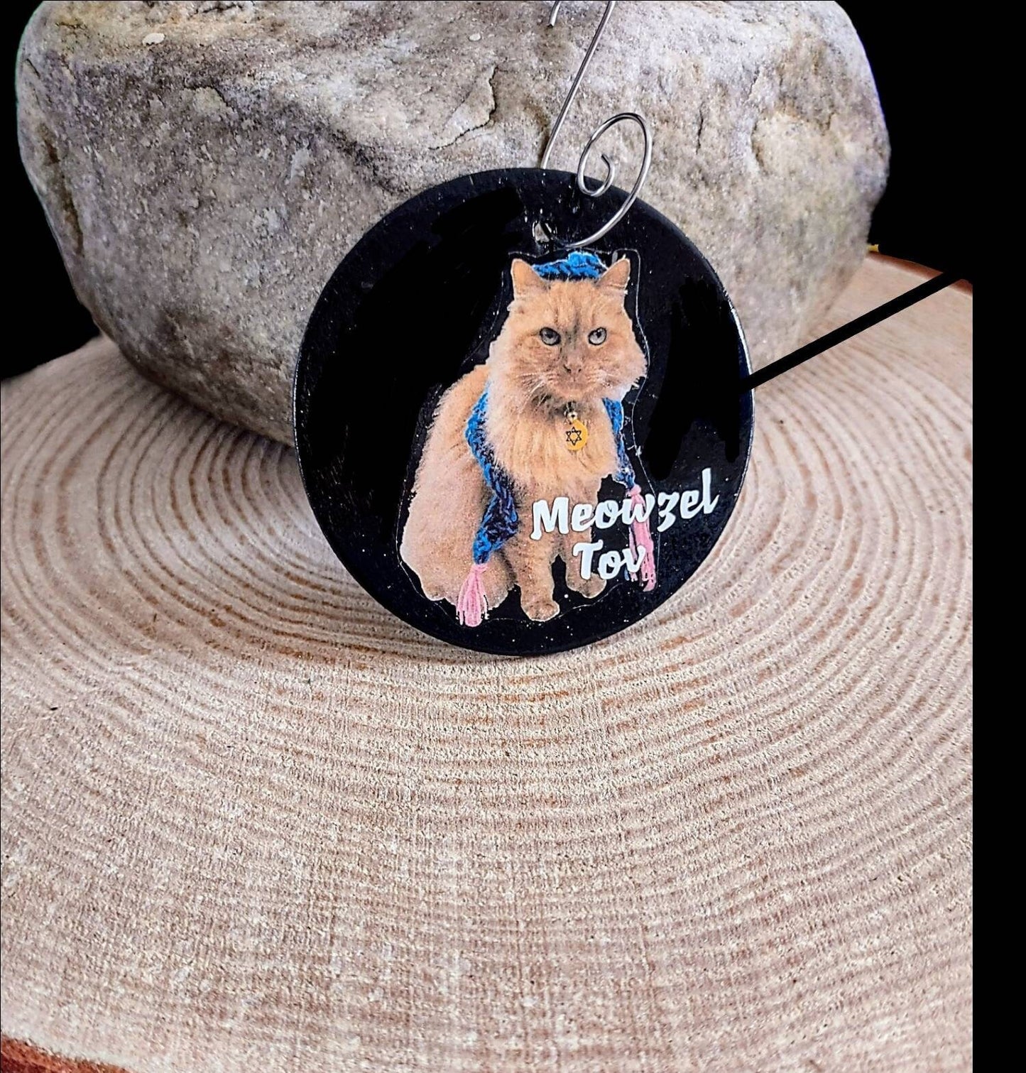 Meowzel Tov & Shalom Cat Ornaments
