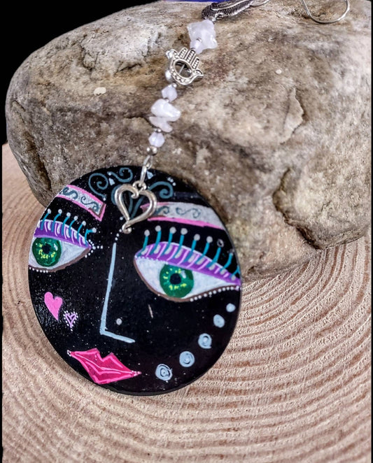 Hand painted face Ornament