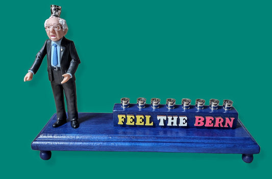 Feel the Bern Menorah