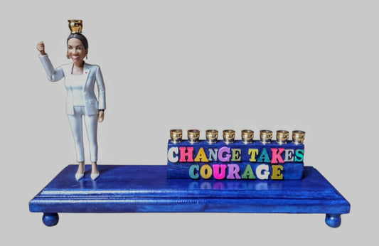 Change takes Courage Senator AOC Menorah