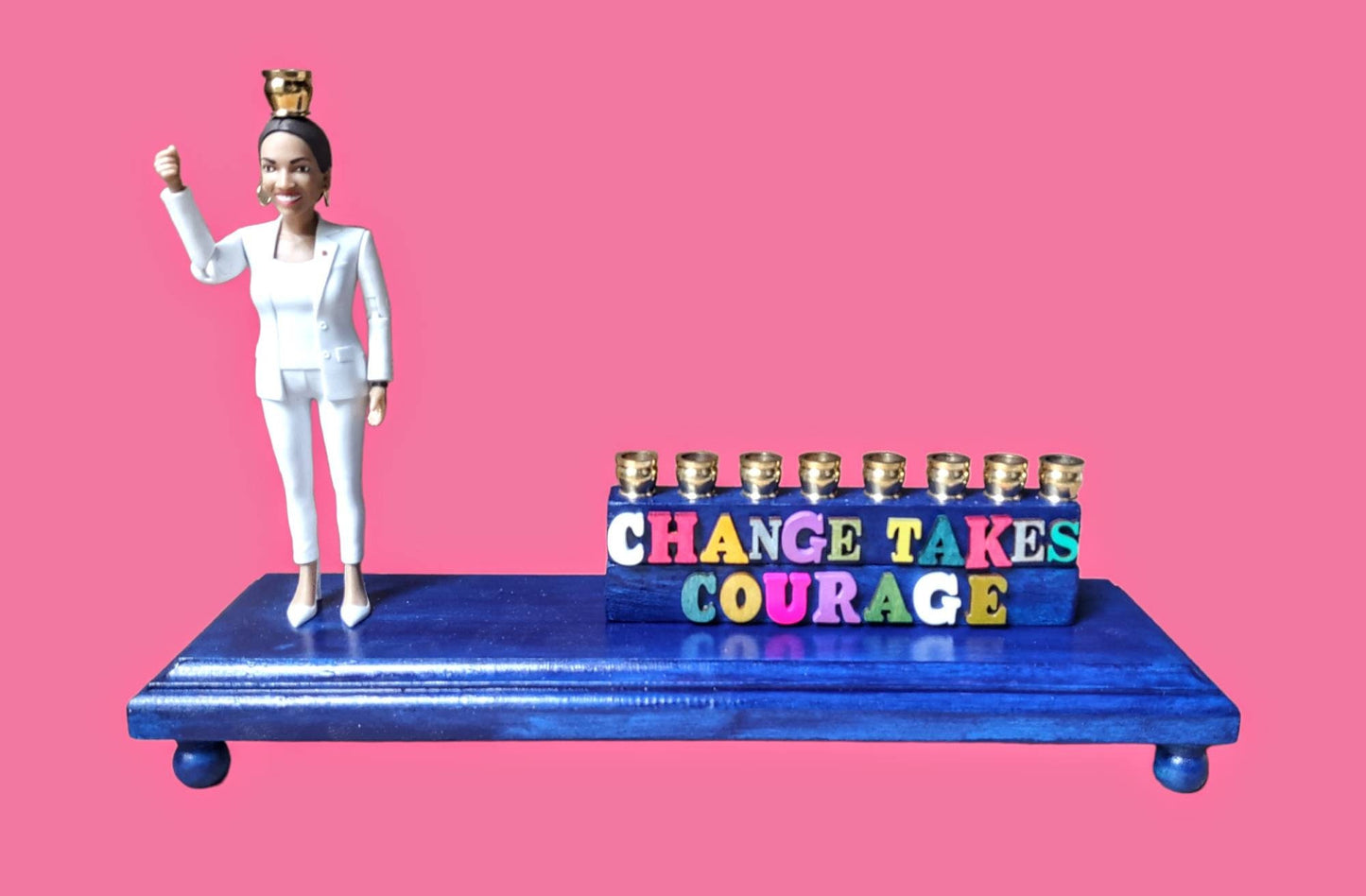 Change takes Courage Senator AOC Menorah