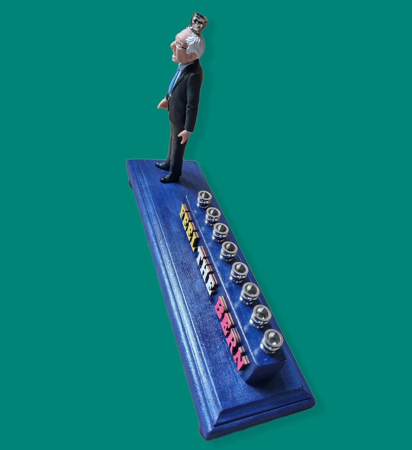 Feel the Bern Menorah