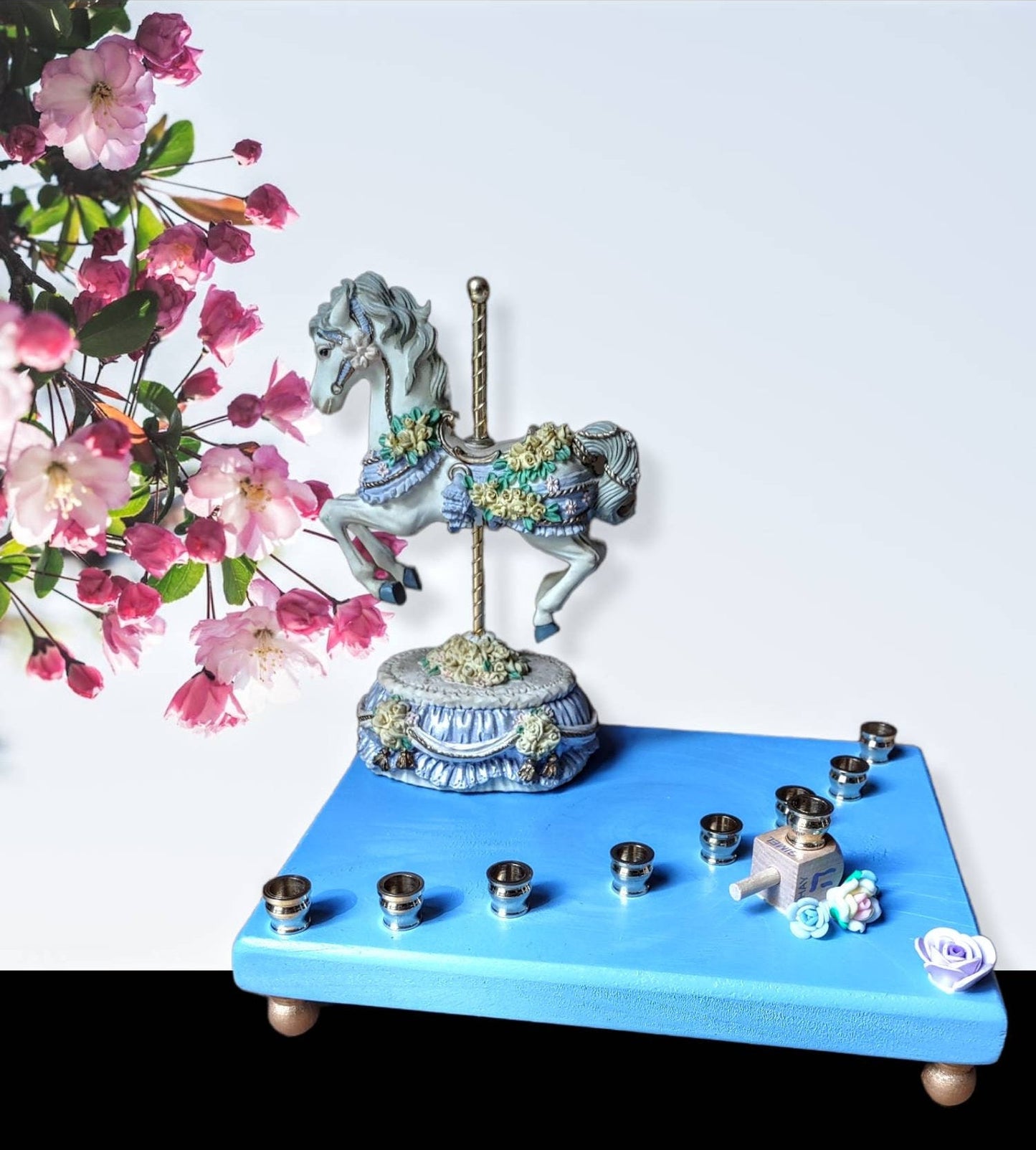 Musical Carousel Horse Menorah