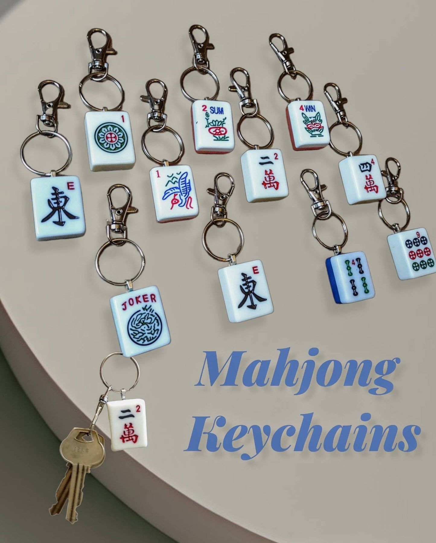 Mahjong Keychain