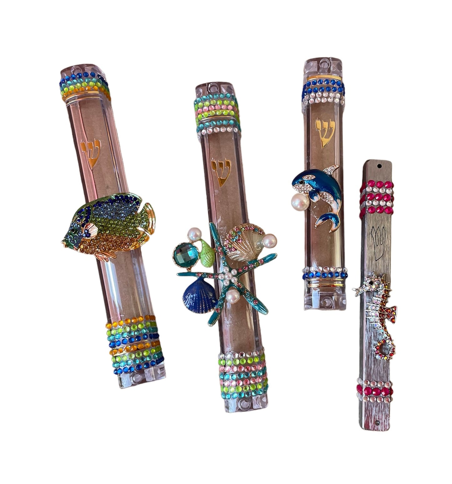 Ocean Beach Bling Mezuzah Case