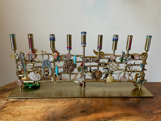 Modern Bling Menorah