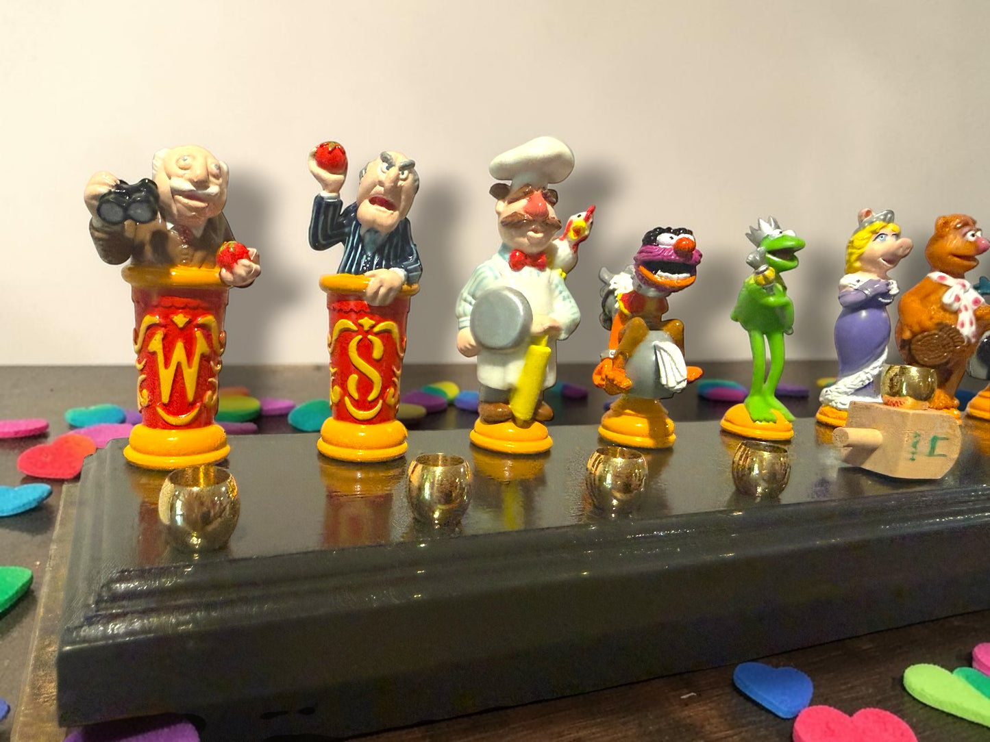 Collectors Muppets Vintage Repurposed Figures Menorah Hanukah Chanukah Judaica