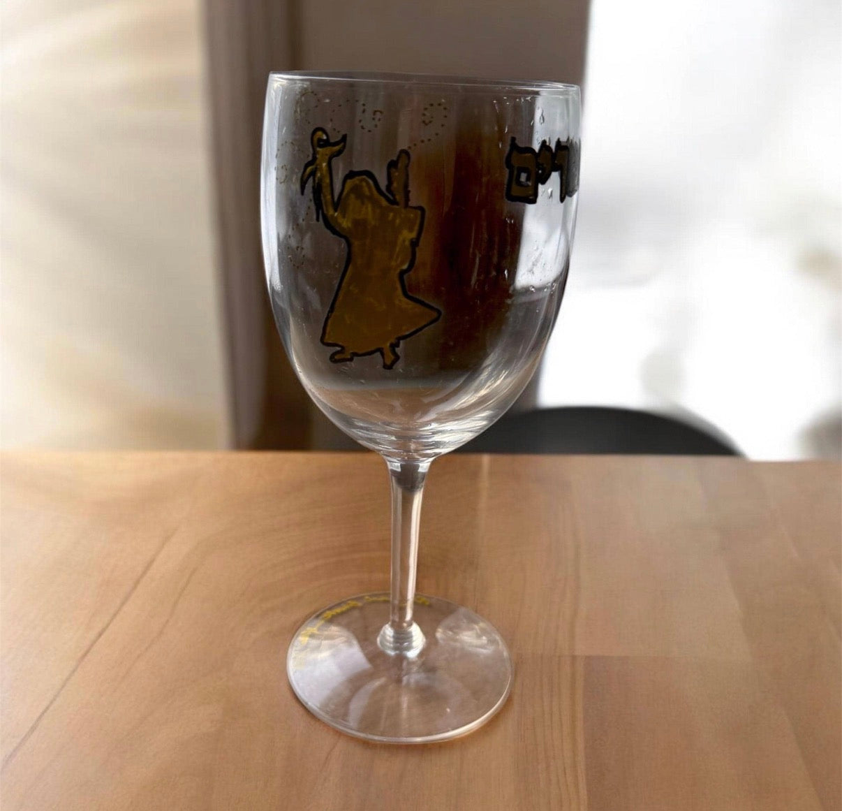 Handpainted Miriam's Cup for Pesach Seder