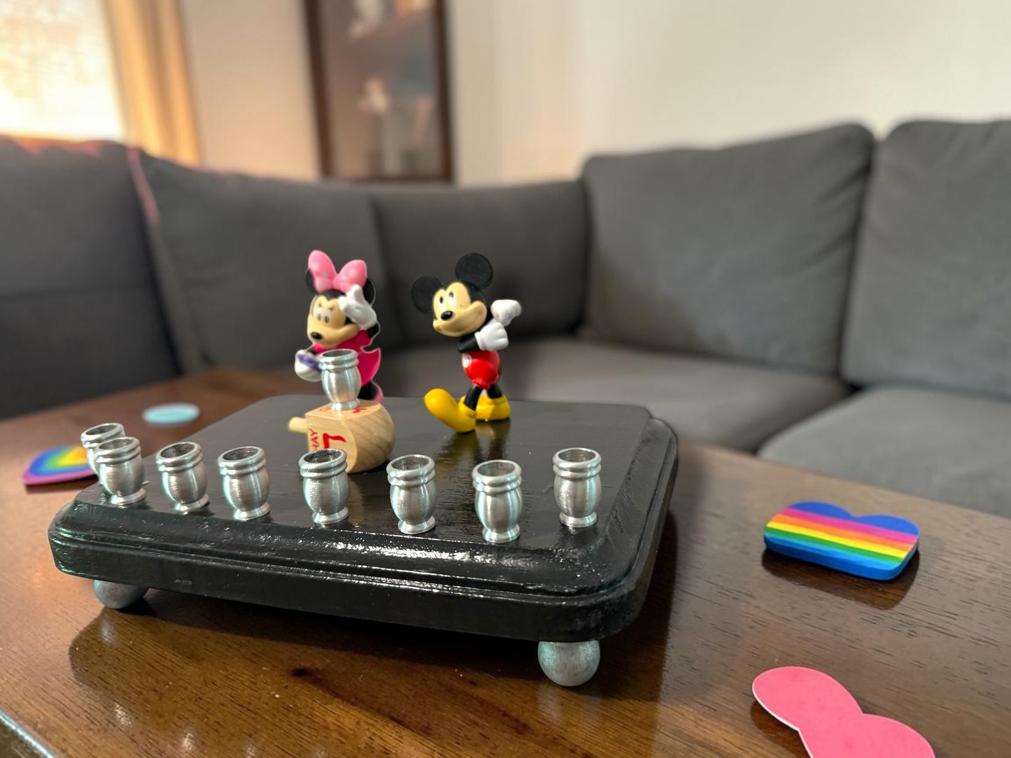 Mickey & Minnie Mouse Chanukah Menorah