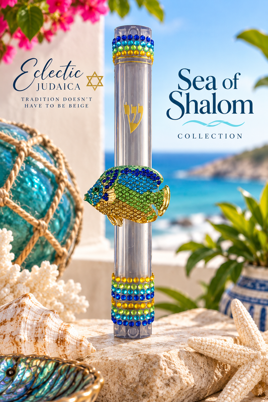Tropical Fish Mezuzah Case| Sea of Shalom Collection
