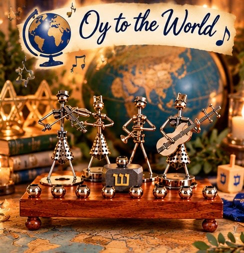 Hanukkah Quartet Menorah | One-of-a-Kind Iron Art Menorah