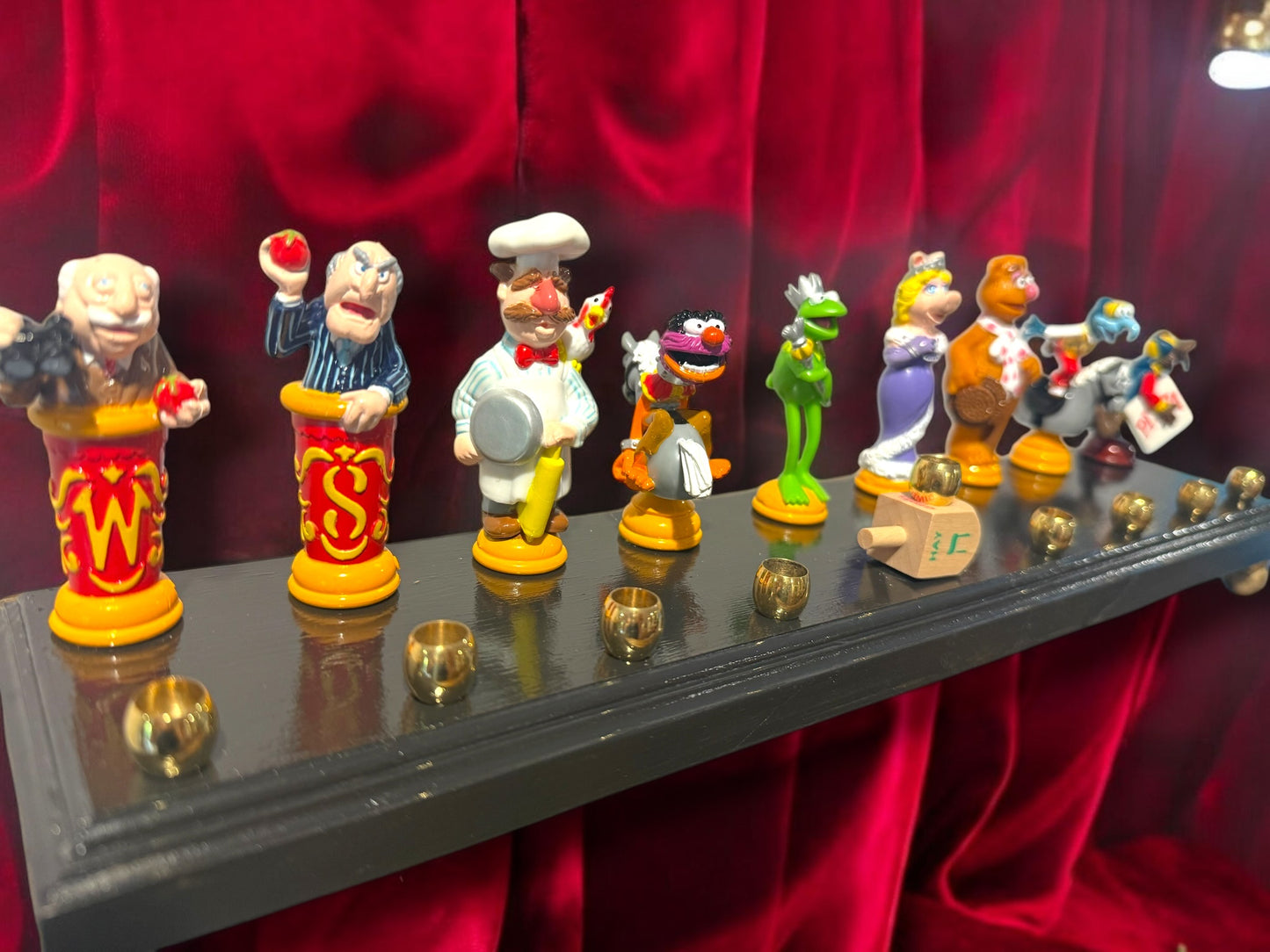 Collectors Muppets Vintage Repurposed Figures Menorah Hanukah Chanukah Judaica