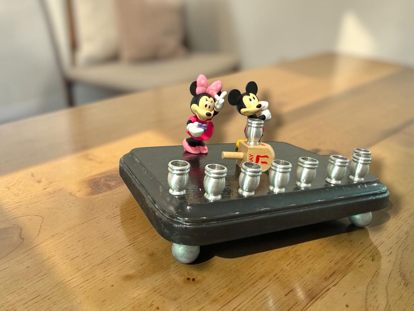 Mickey & Minnie Mouse Chanukah Menorah