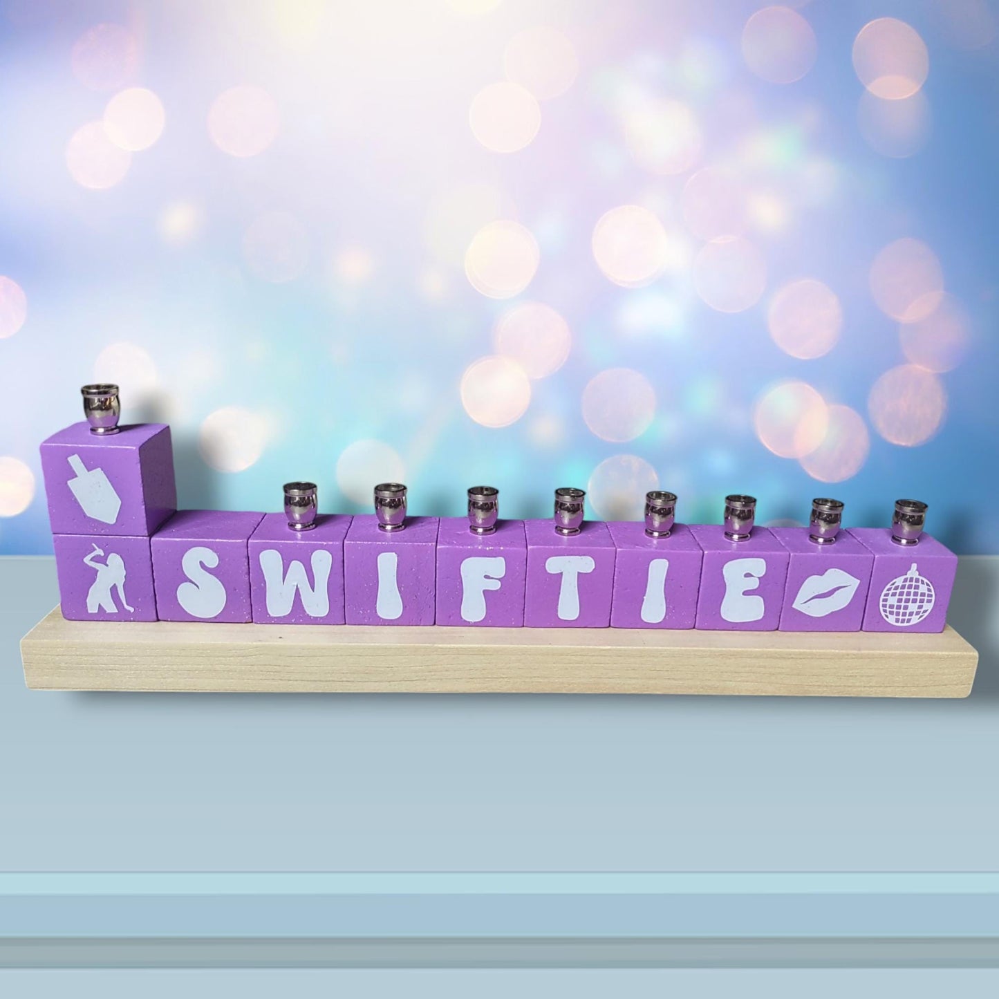 Personalized Swiftie Fan Menorah