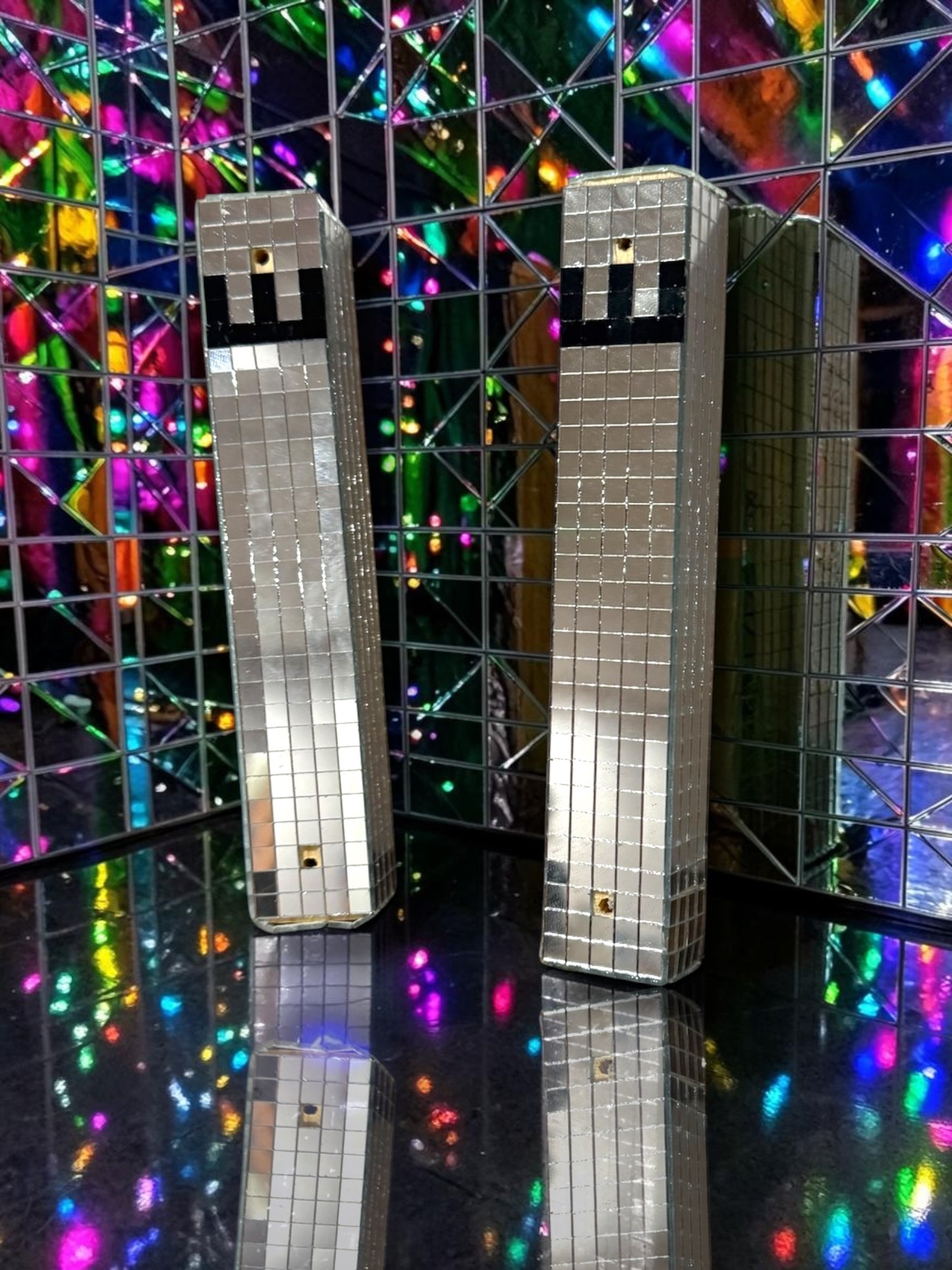 Disco Mirrored Mezuzah Case- Multiple Colors Available