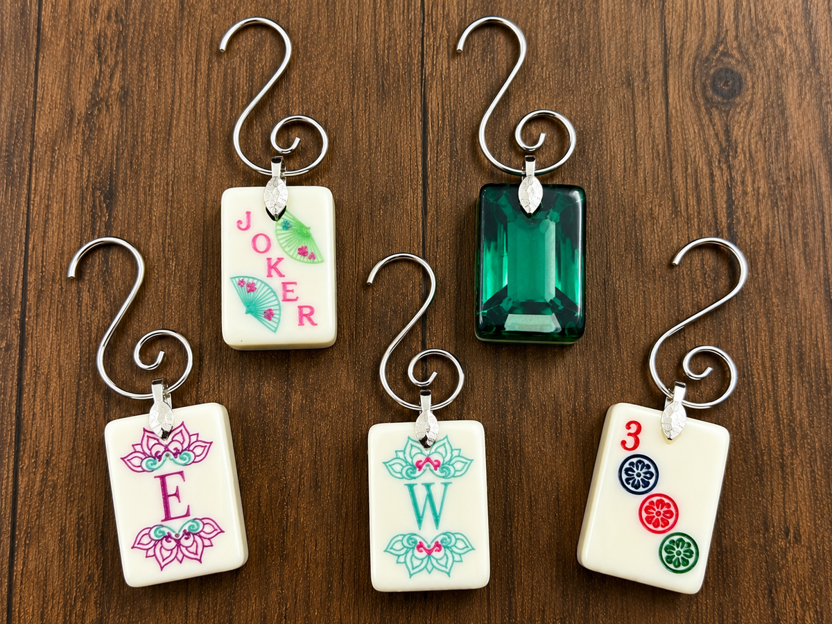 Genuine Mah Jong Tile Ornament