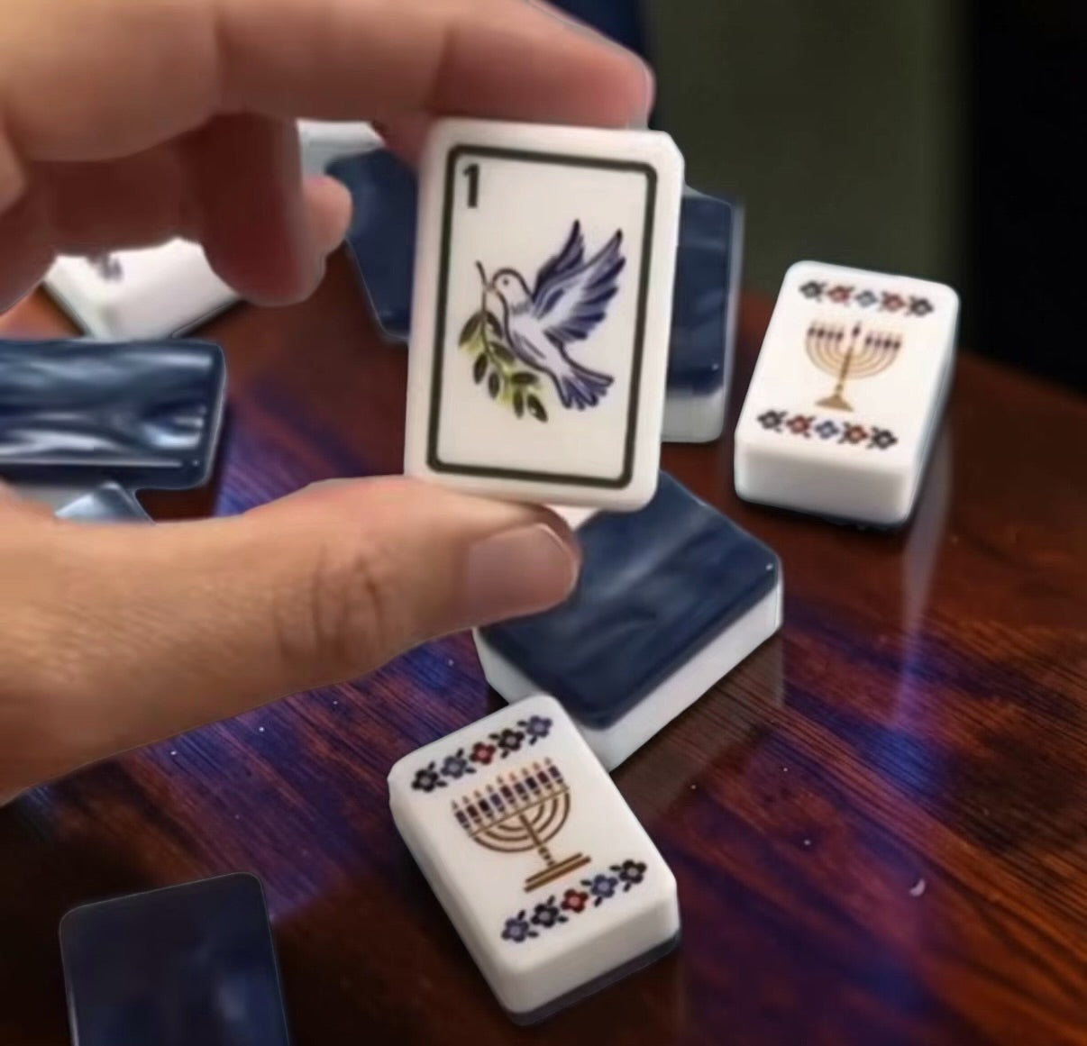 Brilliant Nights Hanukkah Mahjong Tiles Set PRE-ORDER