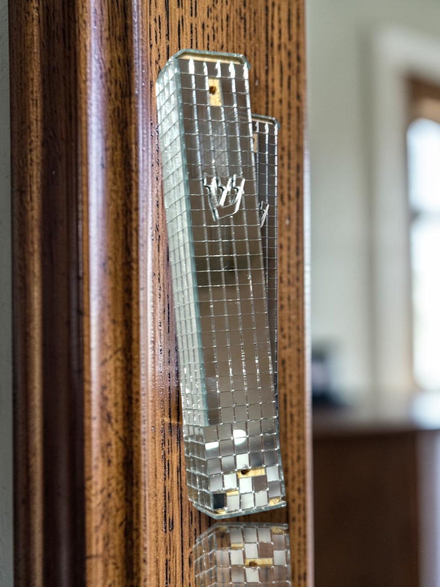Disco Mirrored Mezuzah Case- Multiple Colors Available