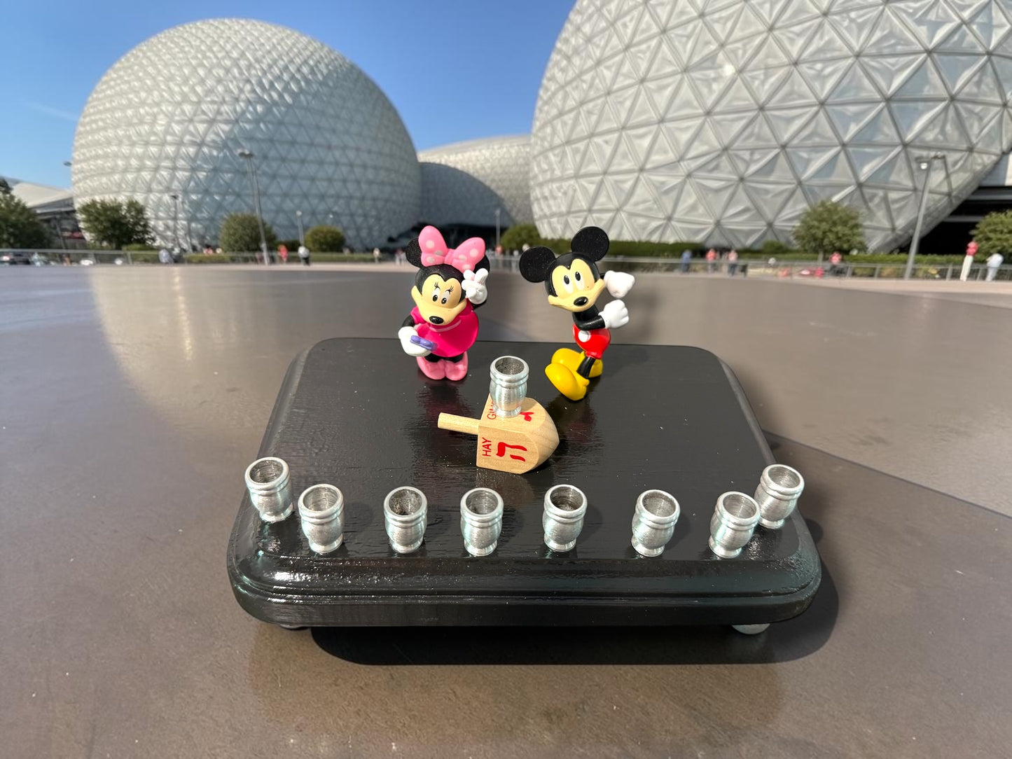Mickey & Minnie Mouse Chanukah Menorah