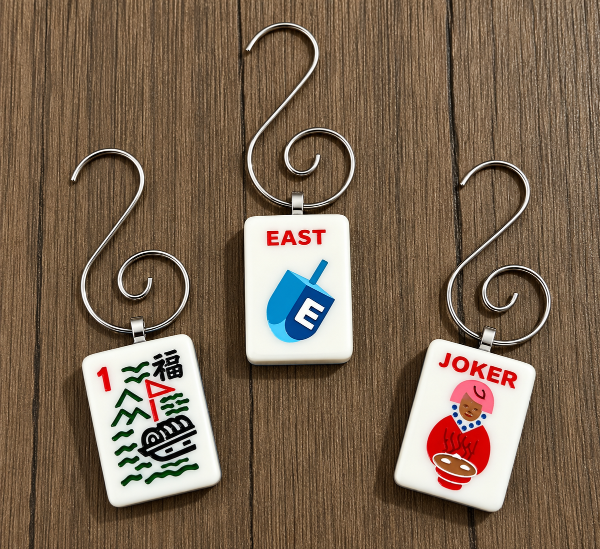 Genuine Mah Jong Tile Ornament
