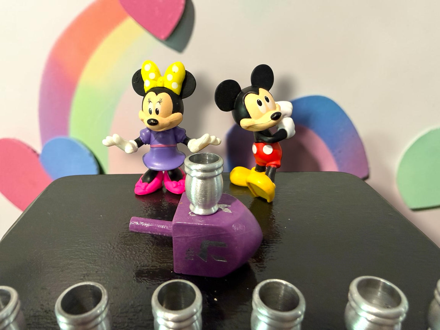 Mickey & Minnie Mouse Chanukah Menorah
