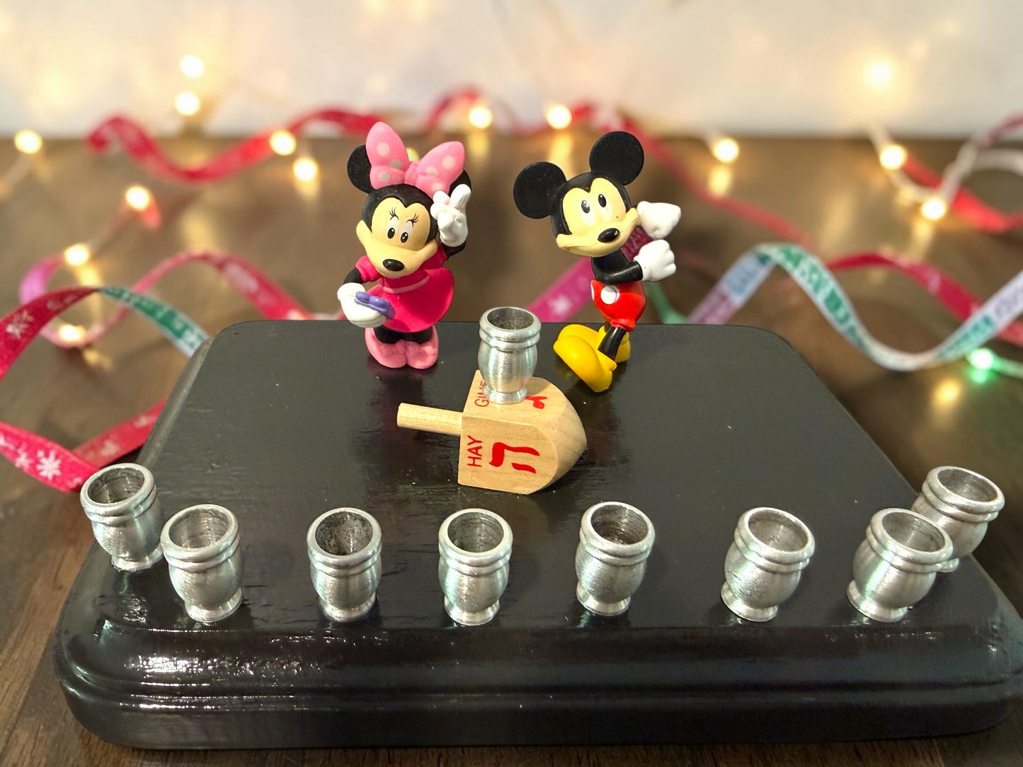 Mickey & Minnie Mouse Chanukah Menorah