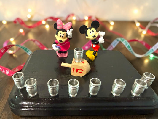 Mickey & Minnie Mouse Chanukah Menorah