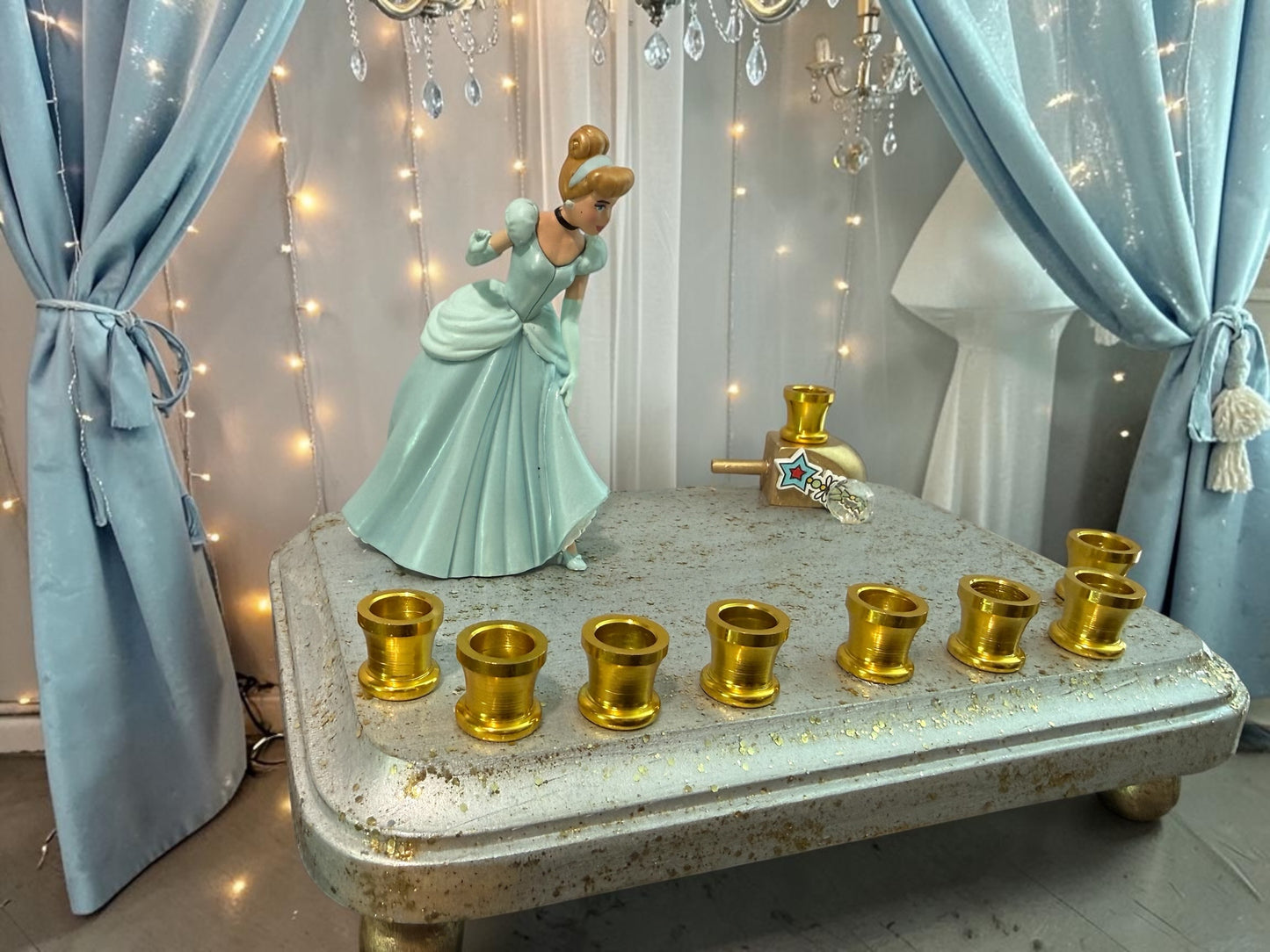 Cinderella Classic Disney Hanukkah Menorah