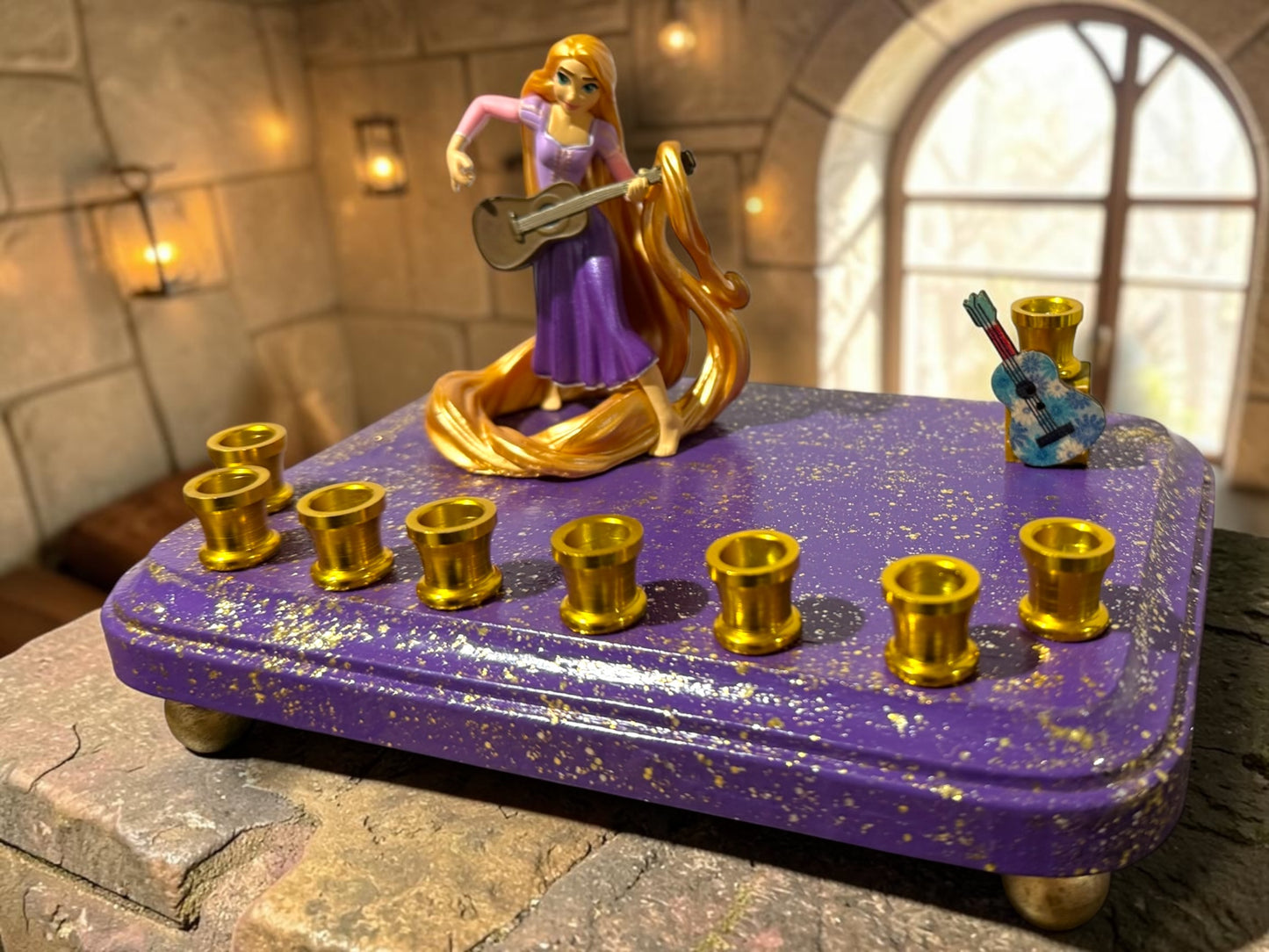 Princess Menorah Classic Disney Judaica Hannukah Rapunzel