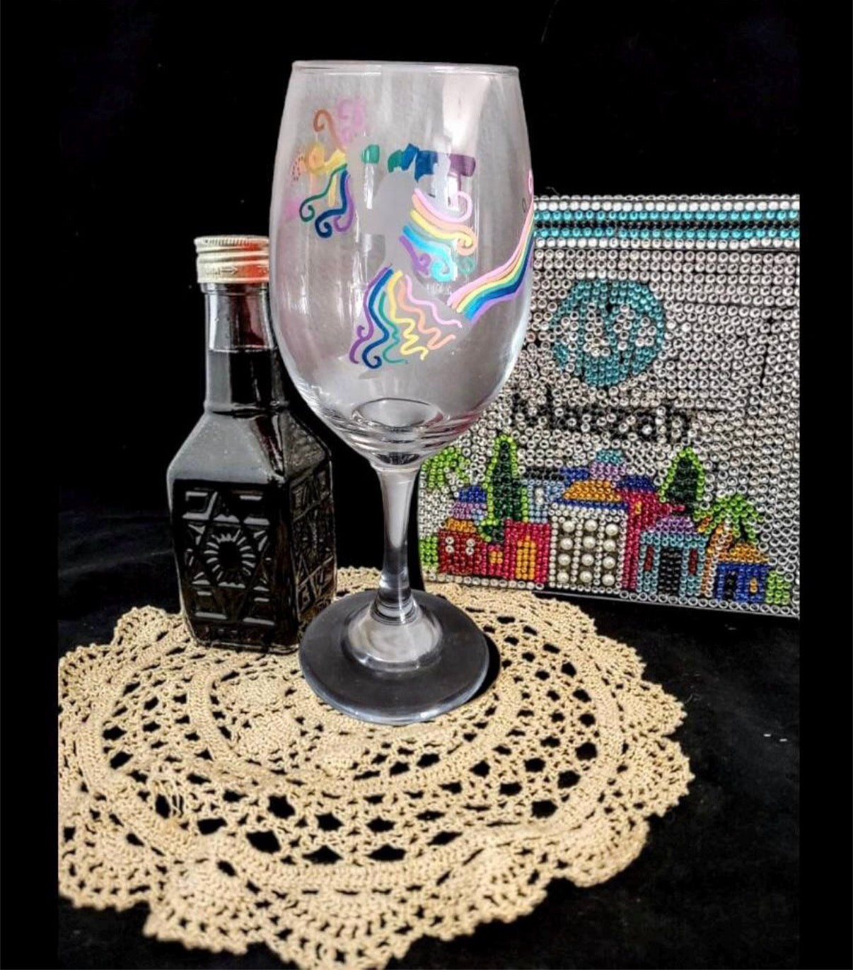 Handpainted Miriam's Cup for Pesach Seder