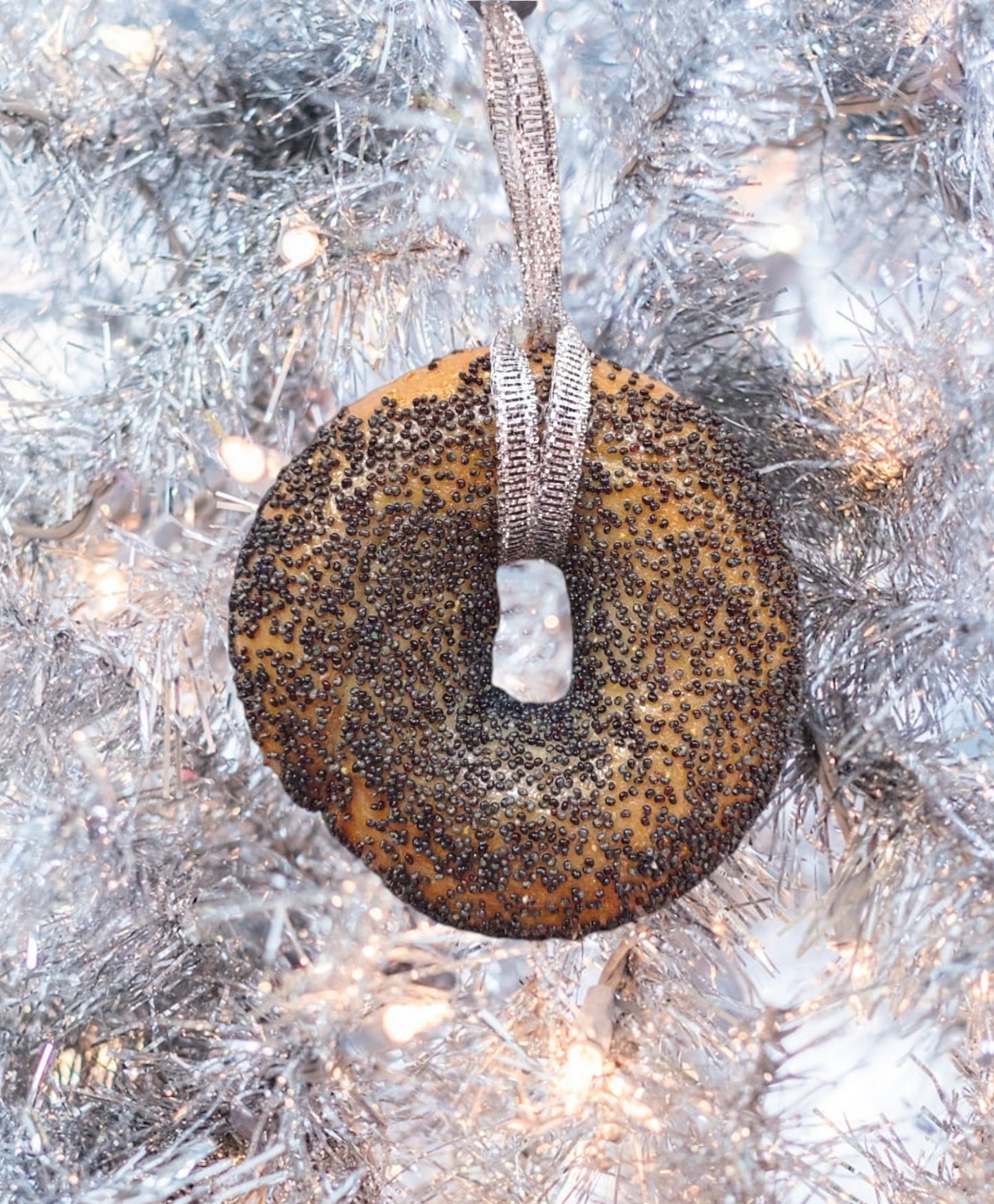 Handmade Real Bagel Ornament
