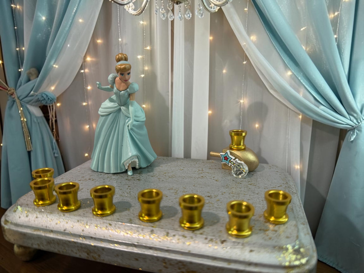 Cinderella Classic Disney Hanukkah Menorah