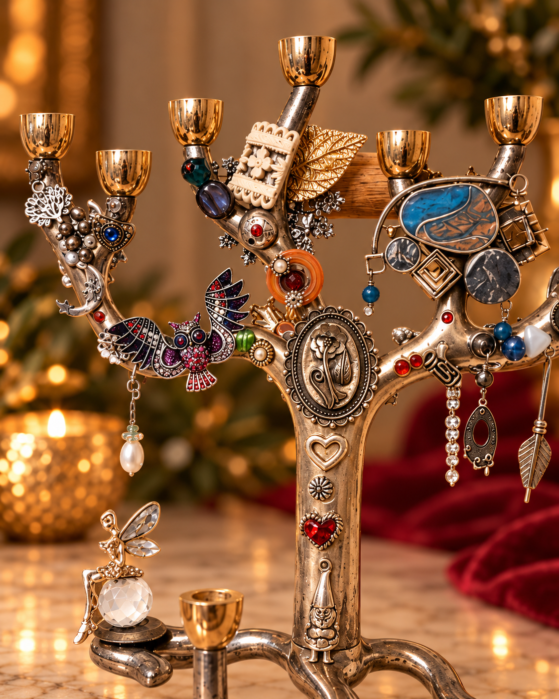 Tree of Treasures Menorah — The Heirloom Collection