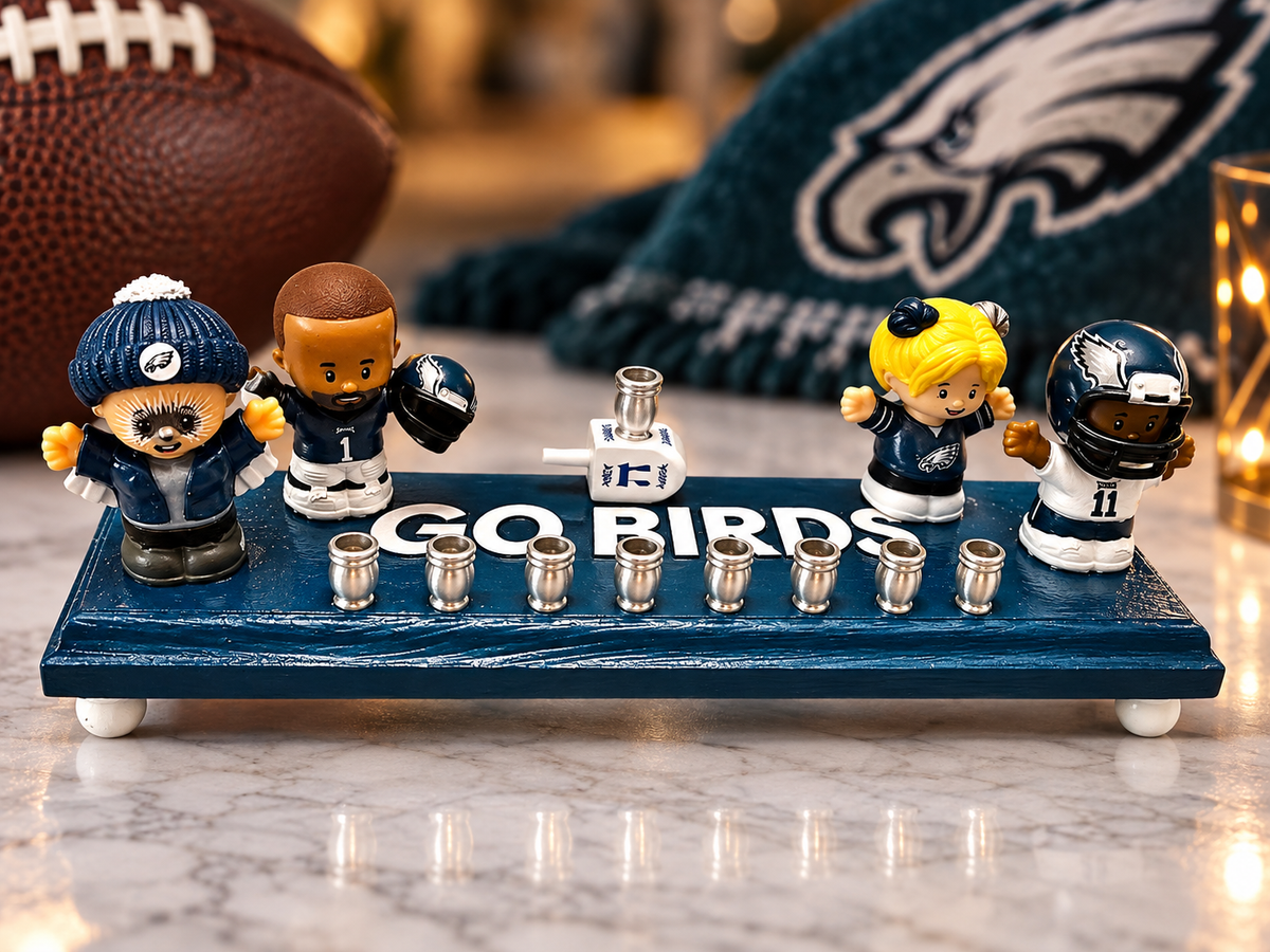 Limited Edition Collector Philadelphia Eagles “Go Birds!” Menorah