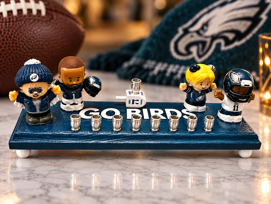 Limited Edition Collector Philadelphia Eagles “Go Birds!” Menorah