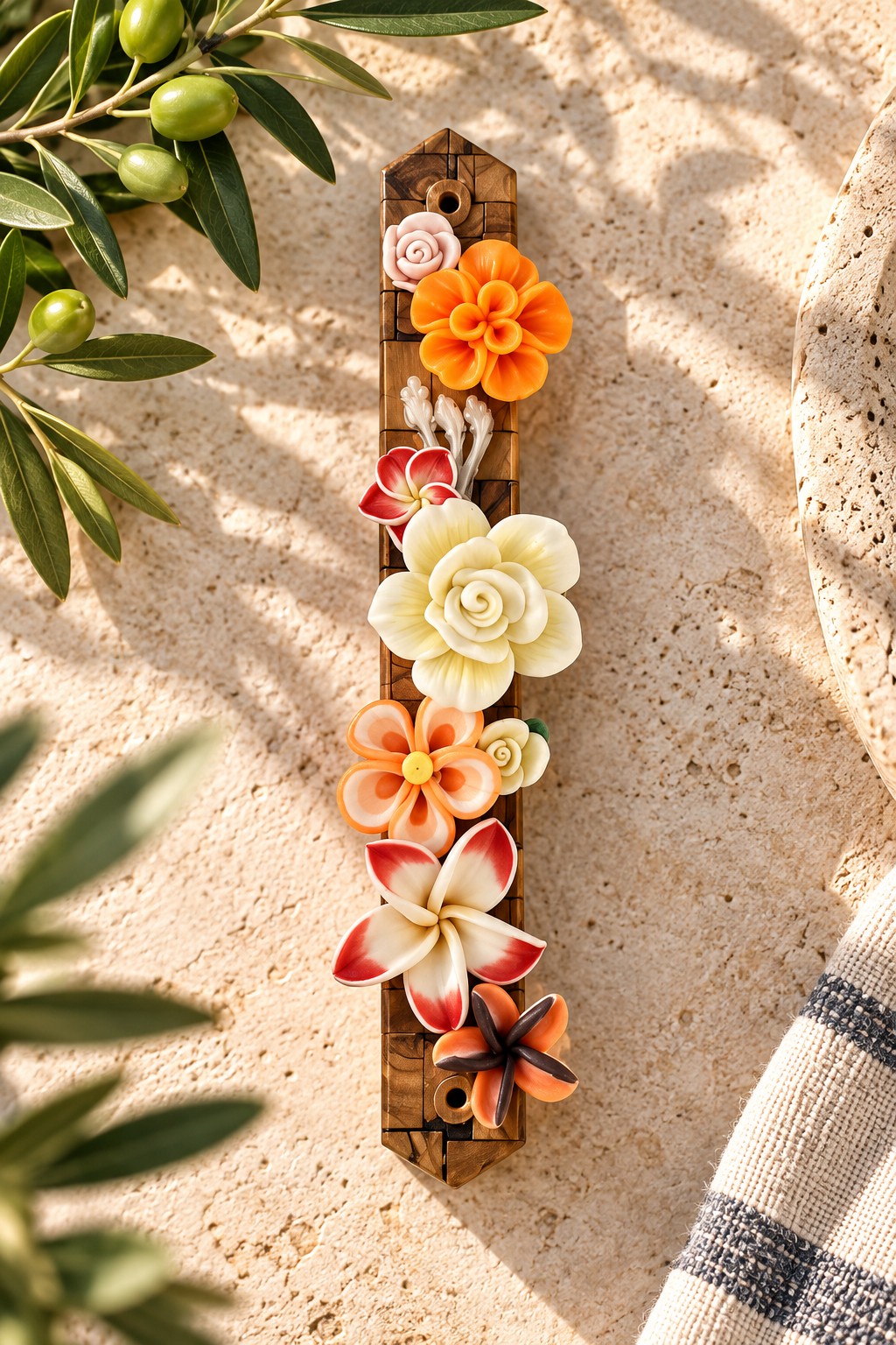 Garden of Shalom Floral Mezuzah Collection