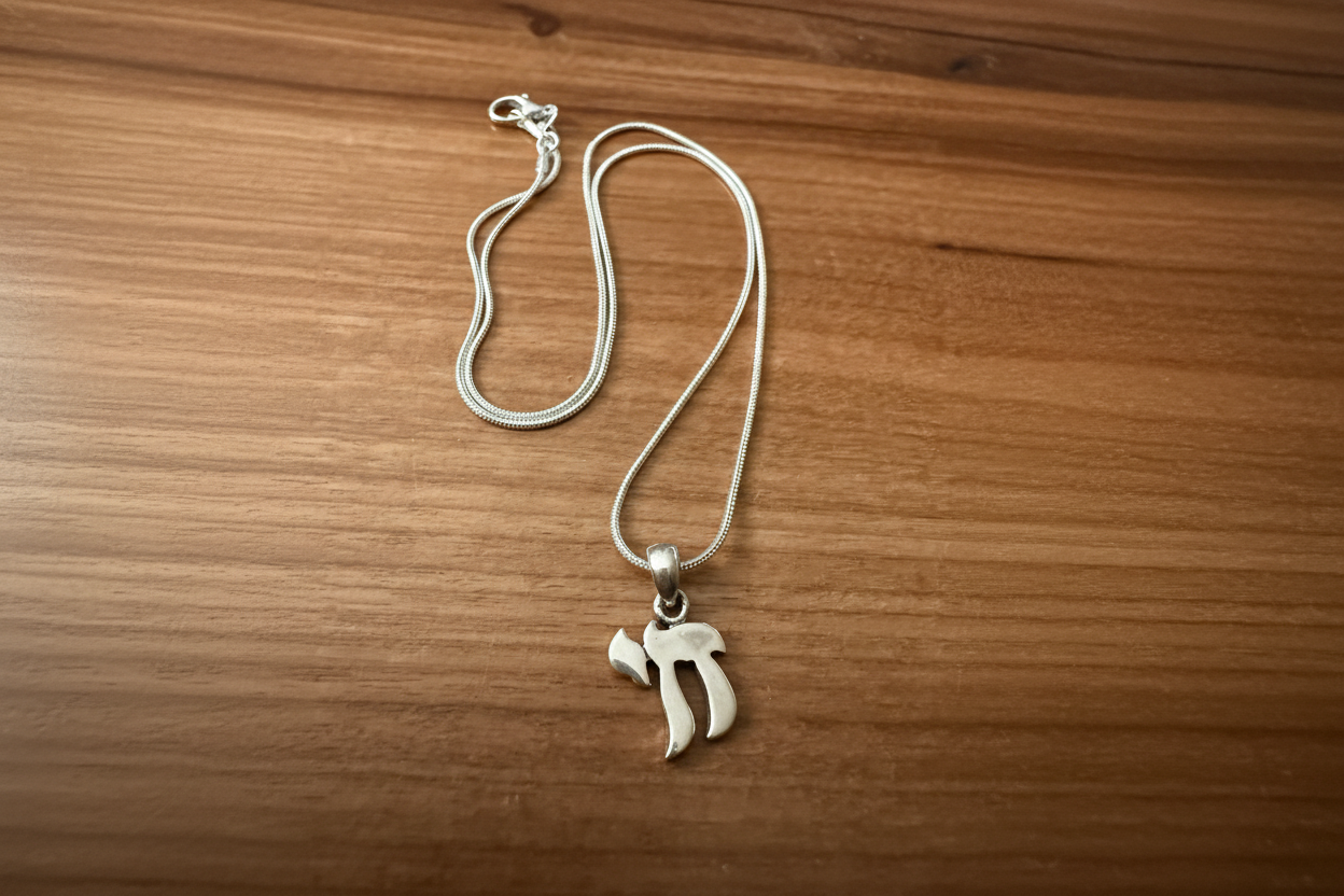 Sterling Silver Chai Necklace