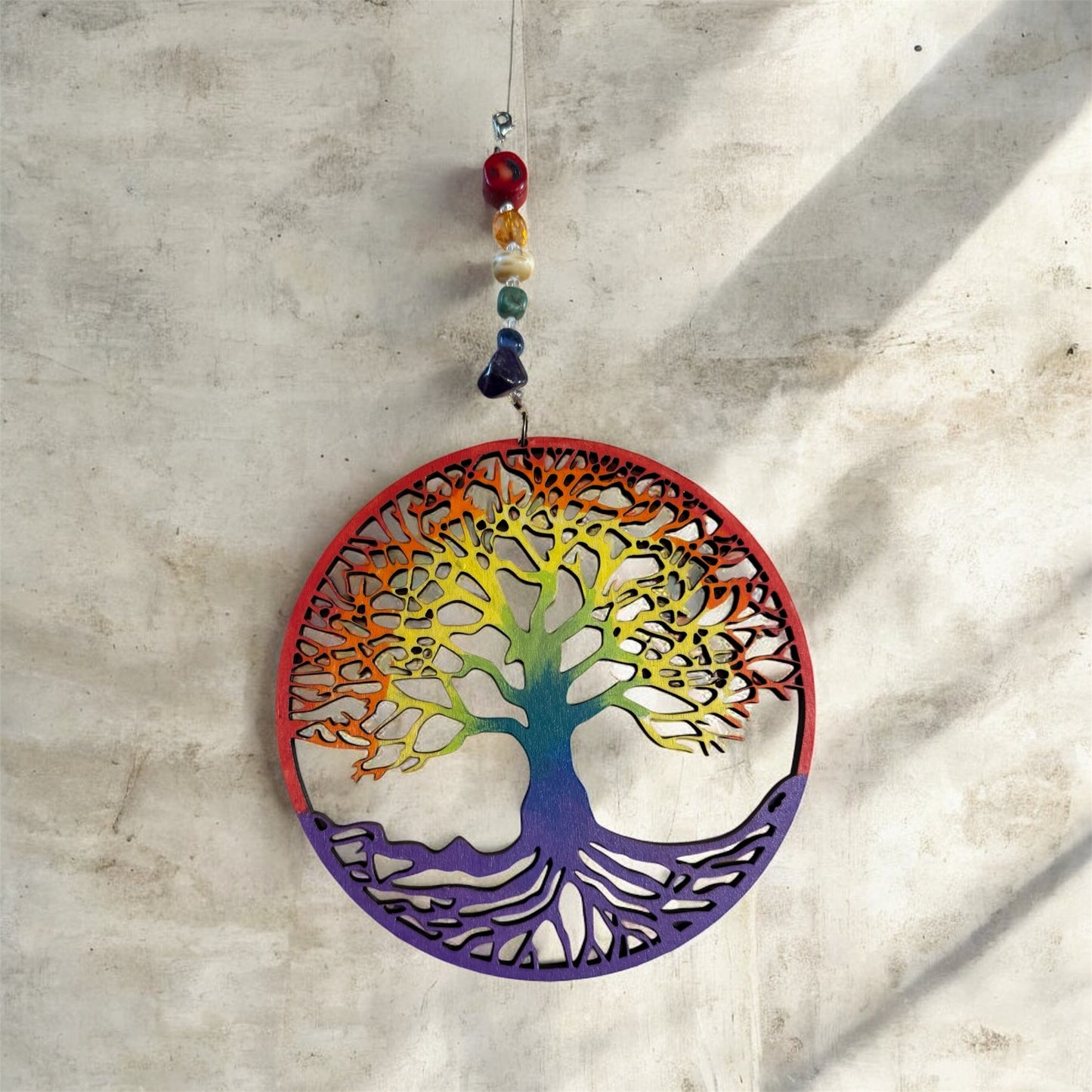 Rainbow Tree of Life Hanging Decor
