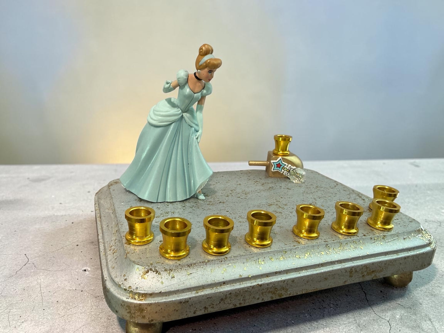 Cinderella Classic Disney Hanukkah Menorah