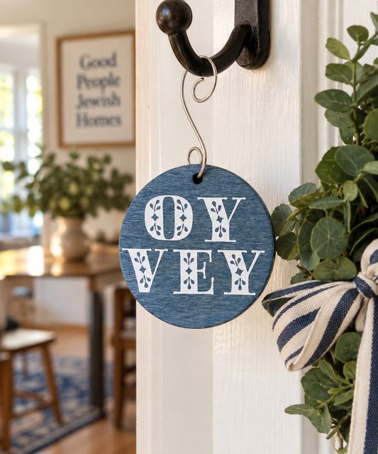 Oy Vey Wooden Ornament