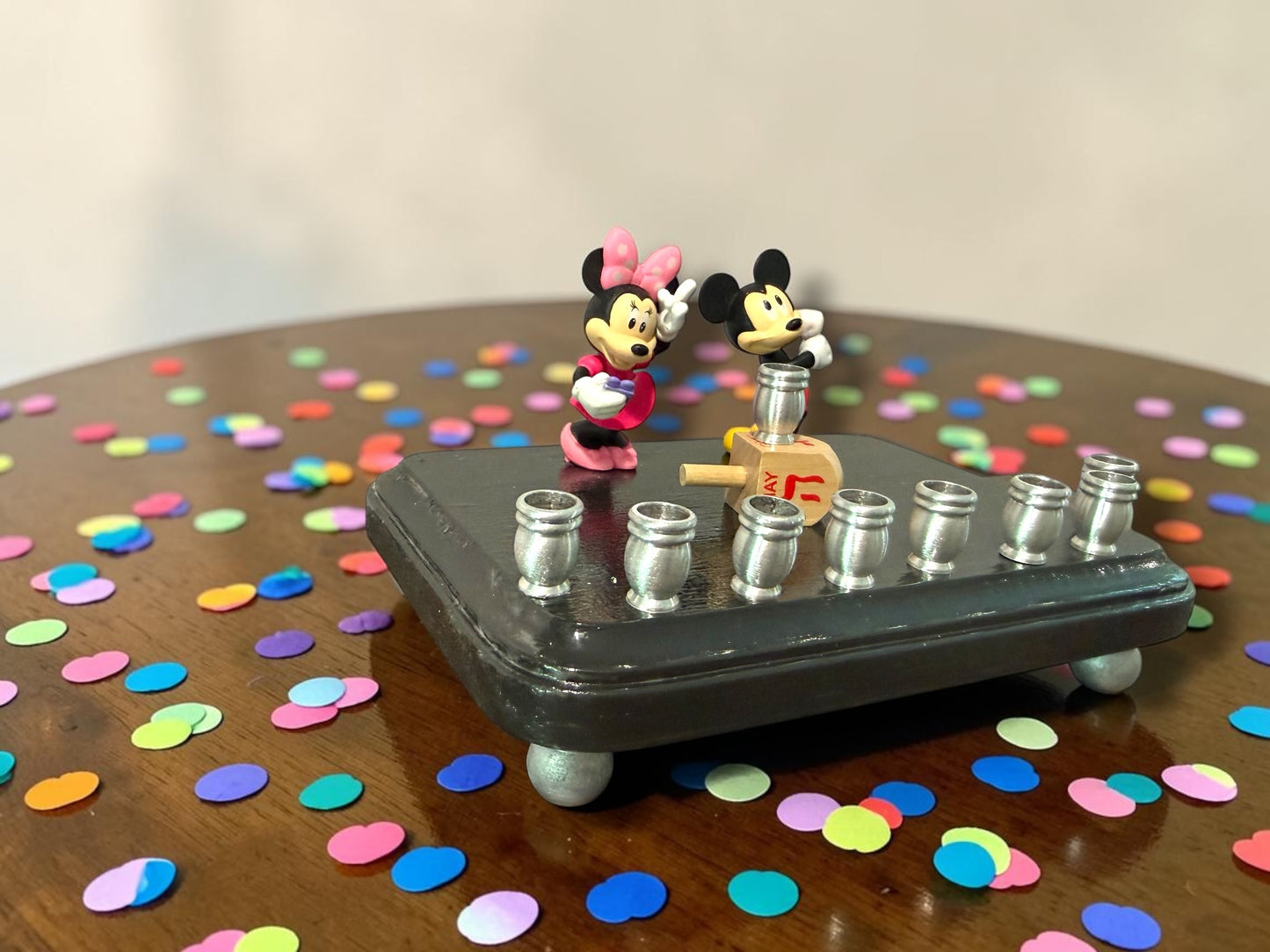 Mickey & Minnie Mouse Chanukah Menorah