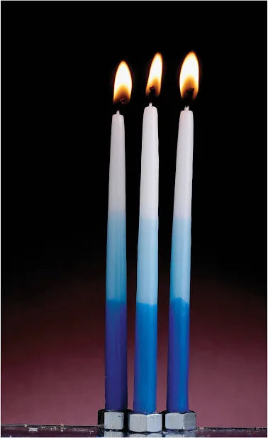 Blue and White Chanukah Candles