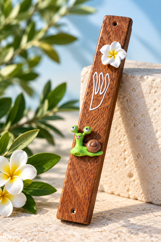 Slow & Steady Mezuzah | Garden of Shalom Collection