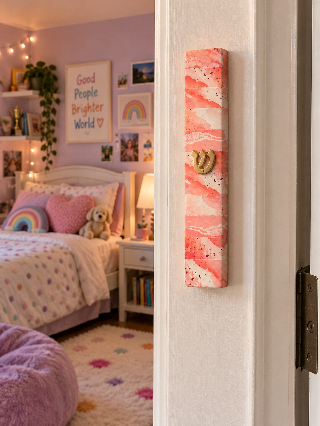 Bubblegum Mezuzah — Handmade by Miriam, Age 11