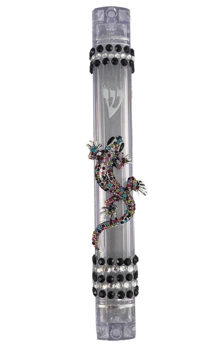 Sparkly Rhinestone Mezuzah: Repurposed Ocean Charms